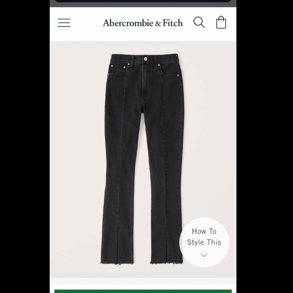 Abercrombie & Fitch Denim - Abercrombie & Fitch curve love high rise skills jeans